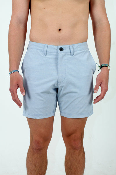 QSSS/KFINE GEN-Men's LT BLUE / 40 Big & Tall Slub 17" Hybrid Shorts