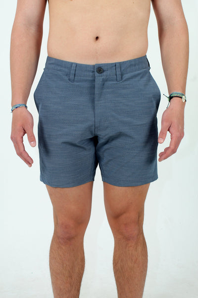 QSSS/KFINE GEN-Men's NAVY / 40 Big & Tall Slub 17" Hybrid Shorts