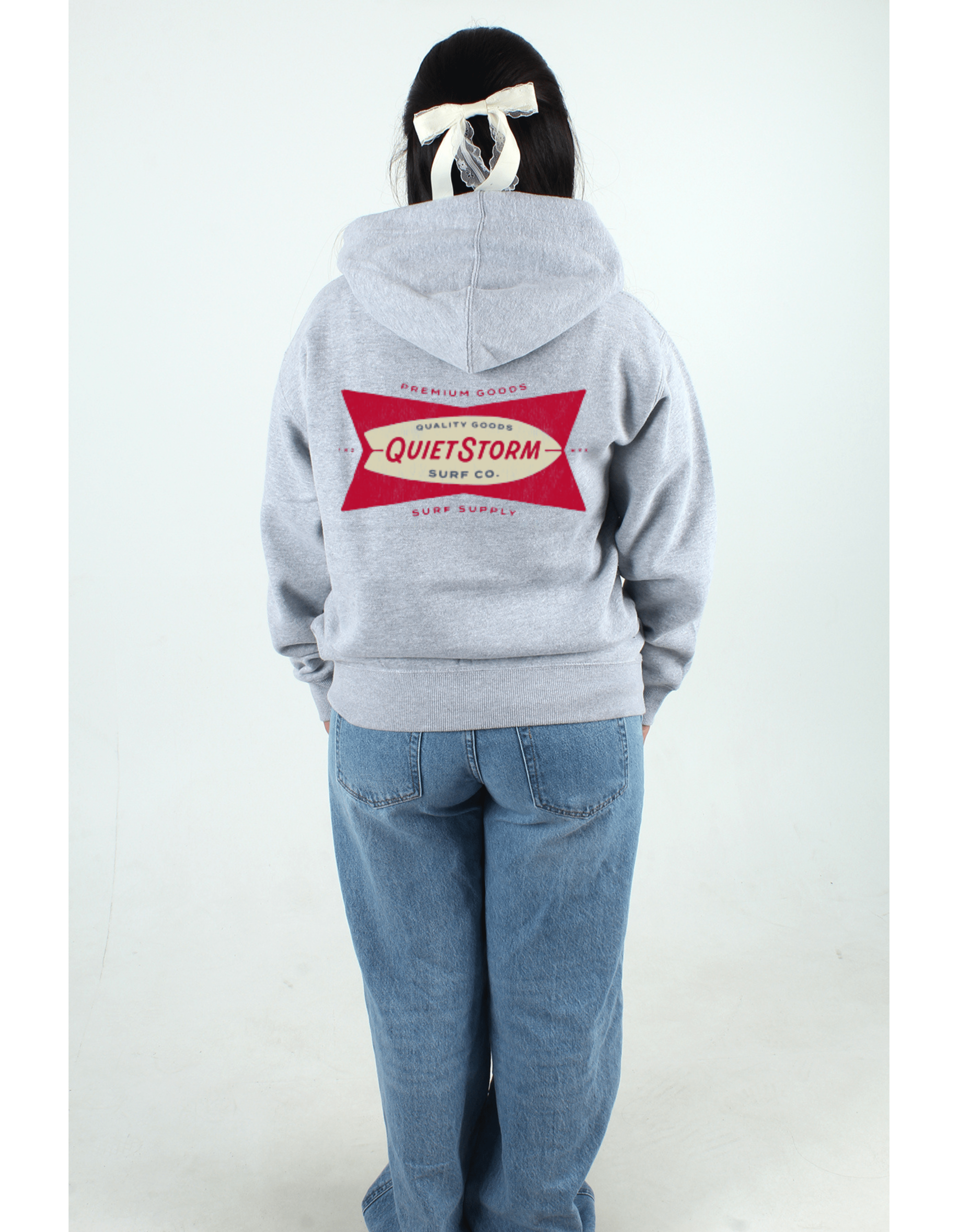 Surfboard Classic Full Zip Hoodie – Quiet Storm Surf Shop