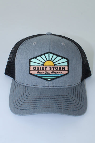 QSSS/RICHARDSON GEN-Men's HTHR GRAY/BLK / OS Sunray Patch Trucker Hat