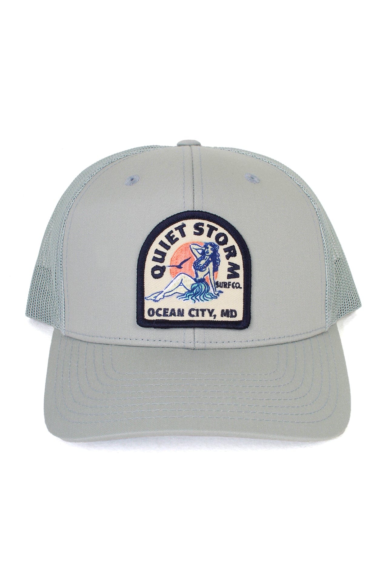 Hula Girl Patch Trucker Hat – Quiet Storm Surf Shop