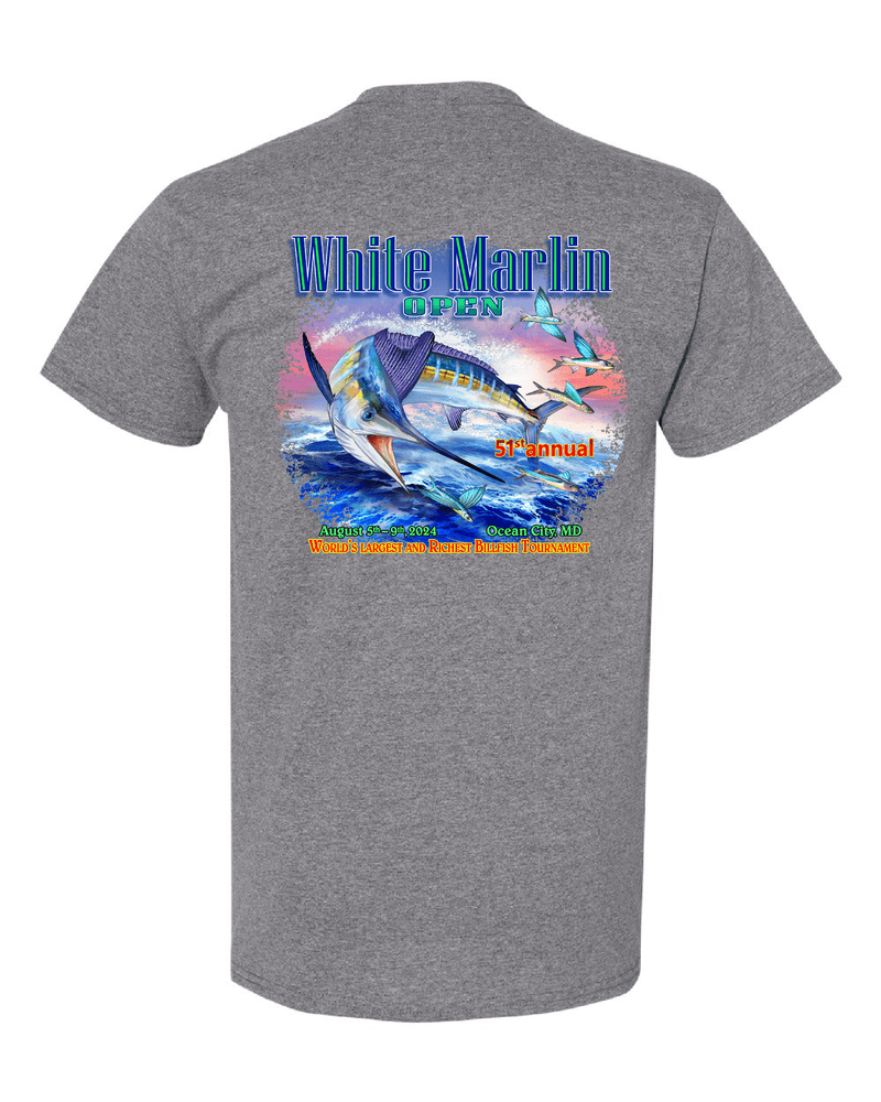 WHIMAR Unisex 2024 White Marlin Open Short Sleeve Tee