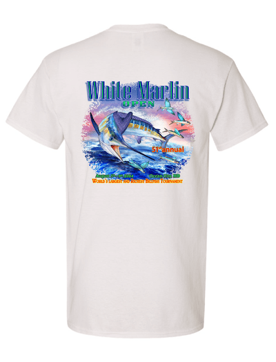 WHIMAR Unisex WHITE / S 2024 White Marlin Open Pocket Tee