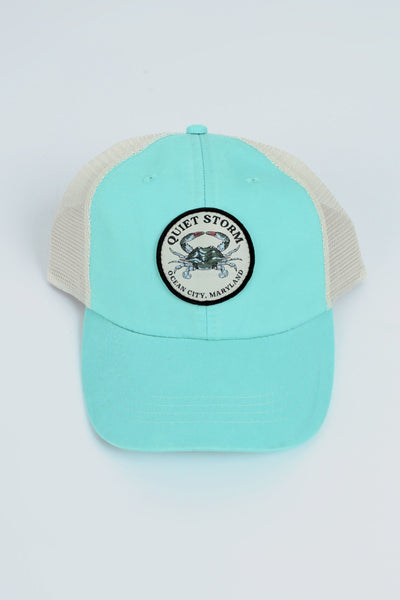 QSSS/ADAMS GEN-Men's SEAFOAM / OS Crab Badge Lightweight Hat