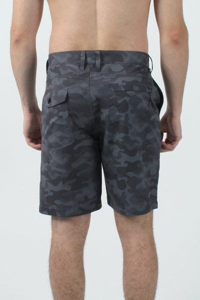 QSSS/KFINE GEN-Men's Camo Traveler Hybrid Shorts