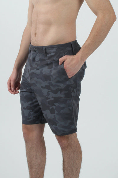 QSSS/KFINE GEN-Men's Camo Traveler Hybrid Shorts