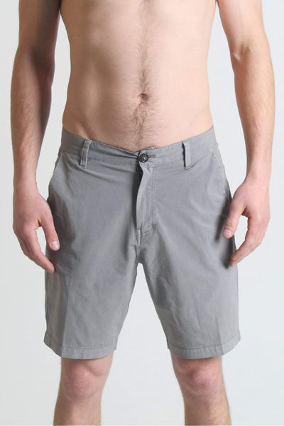 QSSS/KFINE GEN-Men's LT GREY / 28 Pigment Hybrid Shorts