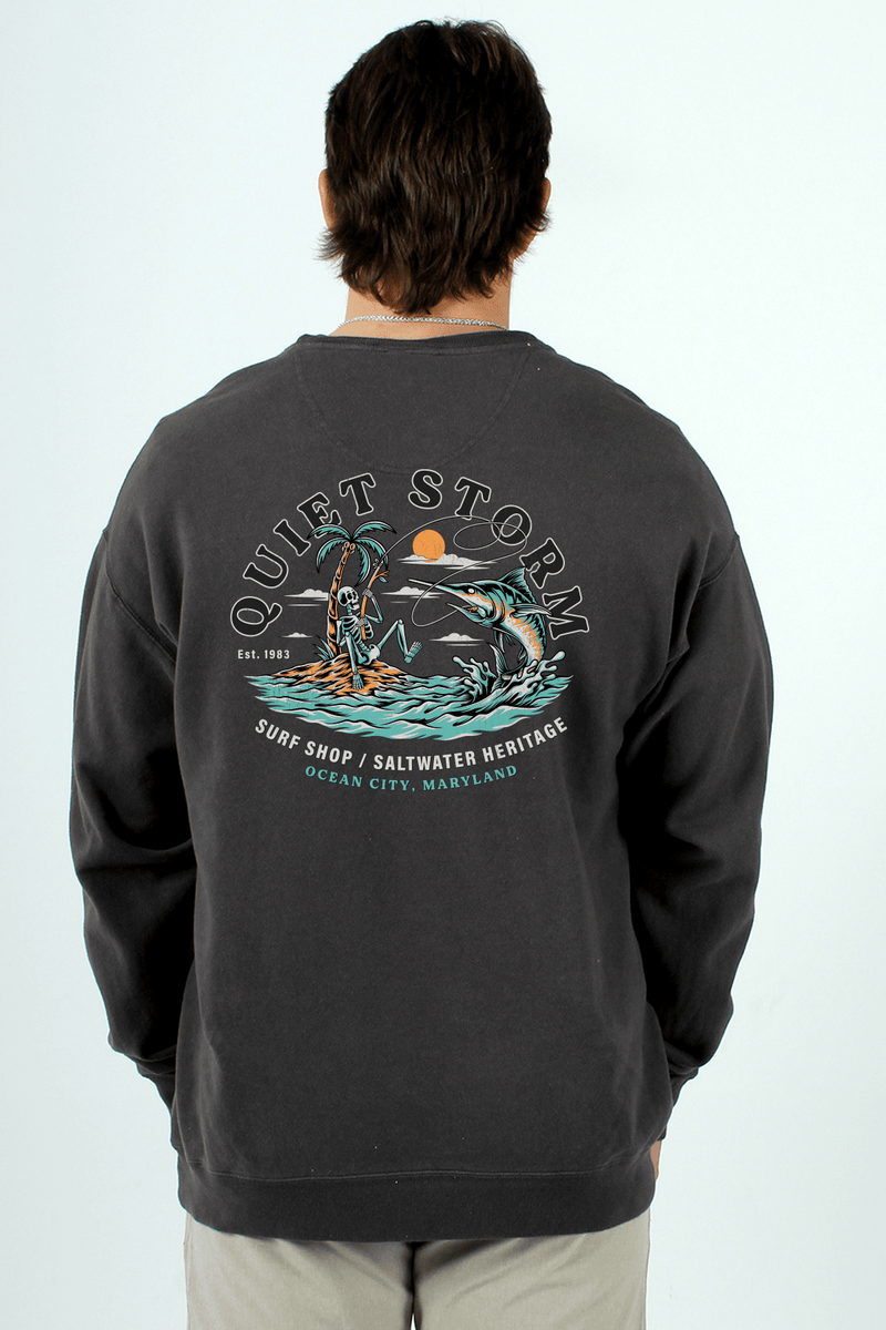 Skeleton Marlin Crew Fleece