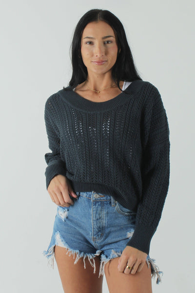 GRAGAT GEN-Women's DEEP LAKE / S Vera Lightweight Sweater