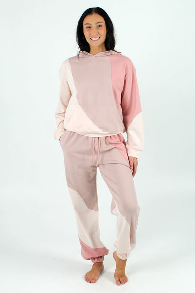 ILLA GEN-Women's PINK/BLUSH / S Wavy Day Pullover Hoodie