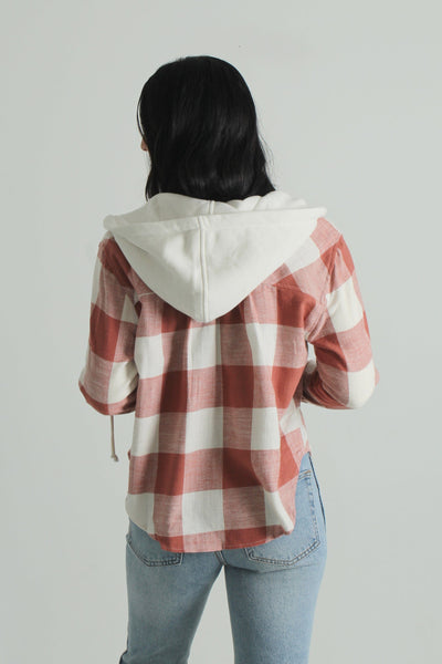 LOVTRE GEN-Women's Fall Vibes Hooded Flannel