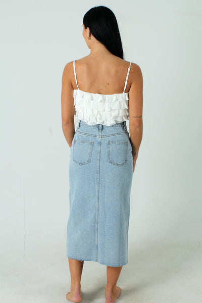 MIOUMU GEN-Women's Miranda Denim Maxi Skirt