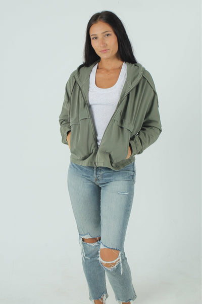 MONOB GEN-Women's ARMY GREEN / S Womens Stay Stylin Jacket
