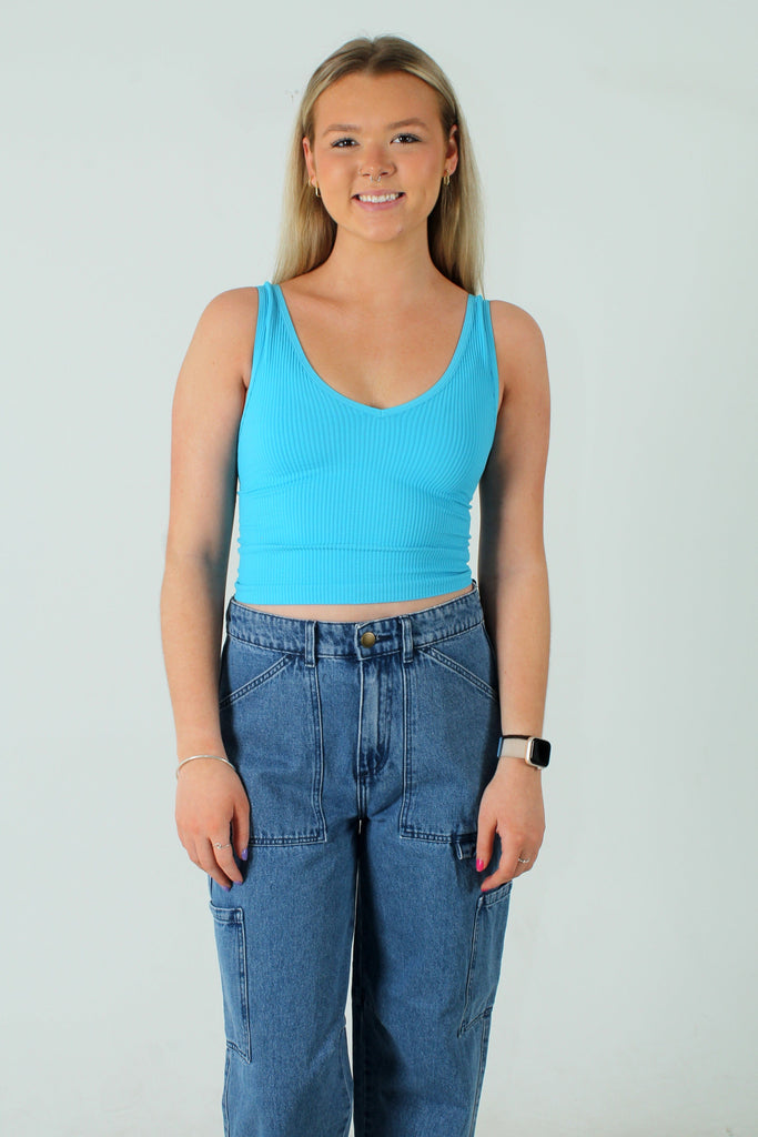 【誠実】 Storm Quiet Ribbed Shop Surf Storm Quiet – Tank Crop トップス