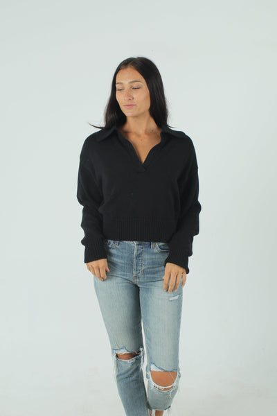 OLIVAC GEN-Women's Roxy Collared Sweater