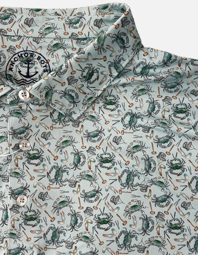 QSSS/ANCHBOY GEN-Men's Anchor Boys Crabby Tech Polo