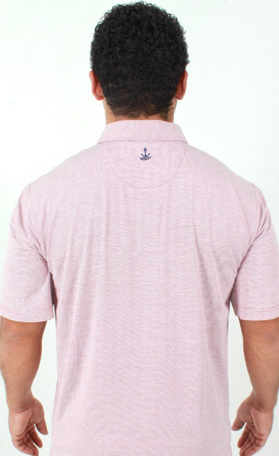 QSSS/ANCHBOY Mens Anchor Boys Stripe Marlin Tech Polo