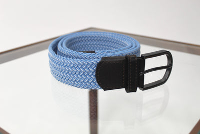 QSSS/ANCHBOY CAT-Accessories CAROLINA/WHITE / S Men's Anchor Boys Stretch Woven Belt
