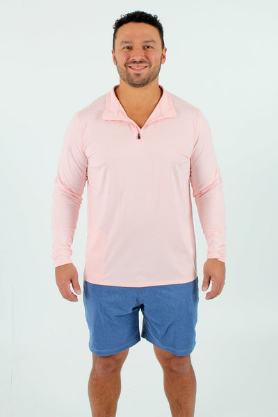 QSSS/ANCHBOY GEN-Men's LIGHT PINK / S Anchor Boys Comfort Quarter Zip