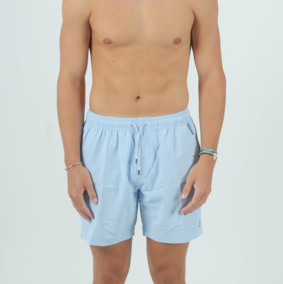 QSSS/ANCHBOY GEN-Men's LT BLUE / S Anchor Boys 17" Seersucker Volley Shorts