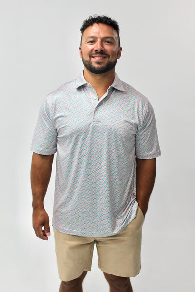 QSSS/ANCHBOY GEN-Men's LT PINK / S Anchor Boys Mini Agave Tech Polo