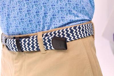 QSSS/ANCHBOY CAT-Accessories Men's Anchor Boys Chevron Stretch Woven Belt