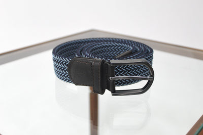 QSSS/ANCHBOY CAT-Accessories MID BLUE/NAVY / S Men's Anchor Boys Chevron Stretch Woven Belt