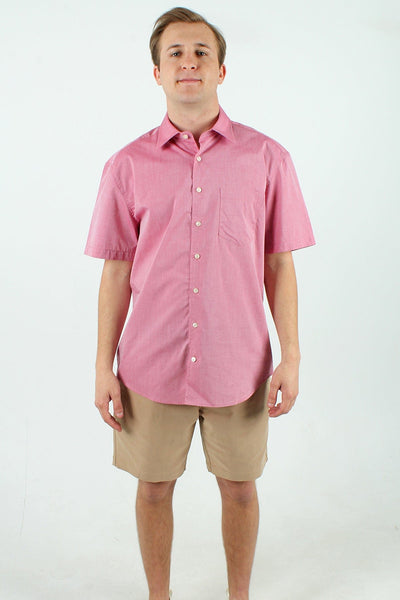 QSSS/ANCHBOY GEN-Men's NANTUCKET RED / S Anchor Boys Short Sleeve Chambray Collar Shirt