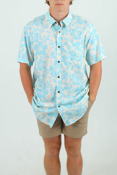 QSSS/EASYPROMO GEN-Men's NATURAL / S Quiet Storm Aloha Button Up