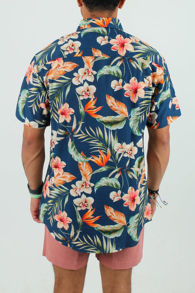 QSSS/EASYPROMO GEN-Men's Quiet Storm Tropical Flower Button Up