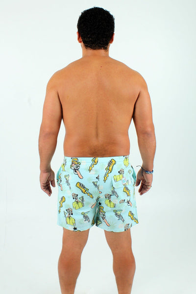 QSSS/FRATDADDY GEN-Men's Frat Daddy Skelly Drinks 5.5" Volley