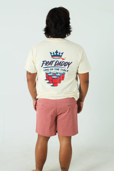 QSSS/FRATDADDY GEN-Men's IVORY / S Frat Daddy King of the Table Short Sleeve Tee