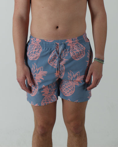 QSSS/FRATDADDY GEN-Men's PINK / XXL Frat Daddy Pineapple 5" Volley