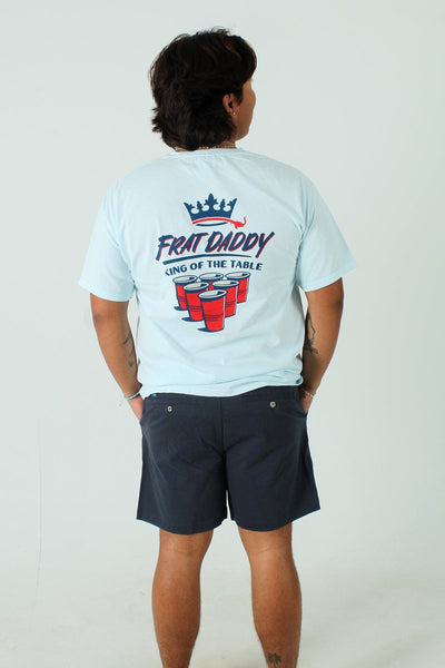 QSSS/FRATDADDY GEN-Men's SOOTHING BLUE / S Frat Daddy King of the Table Short Sleeve Tee
