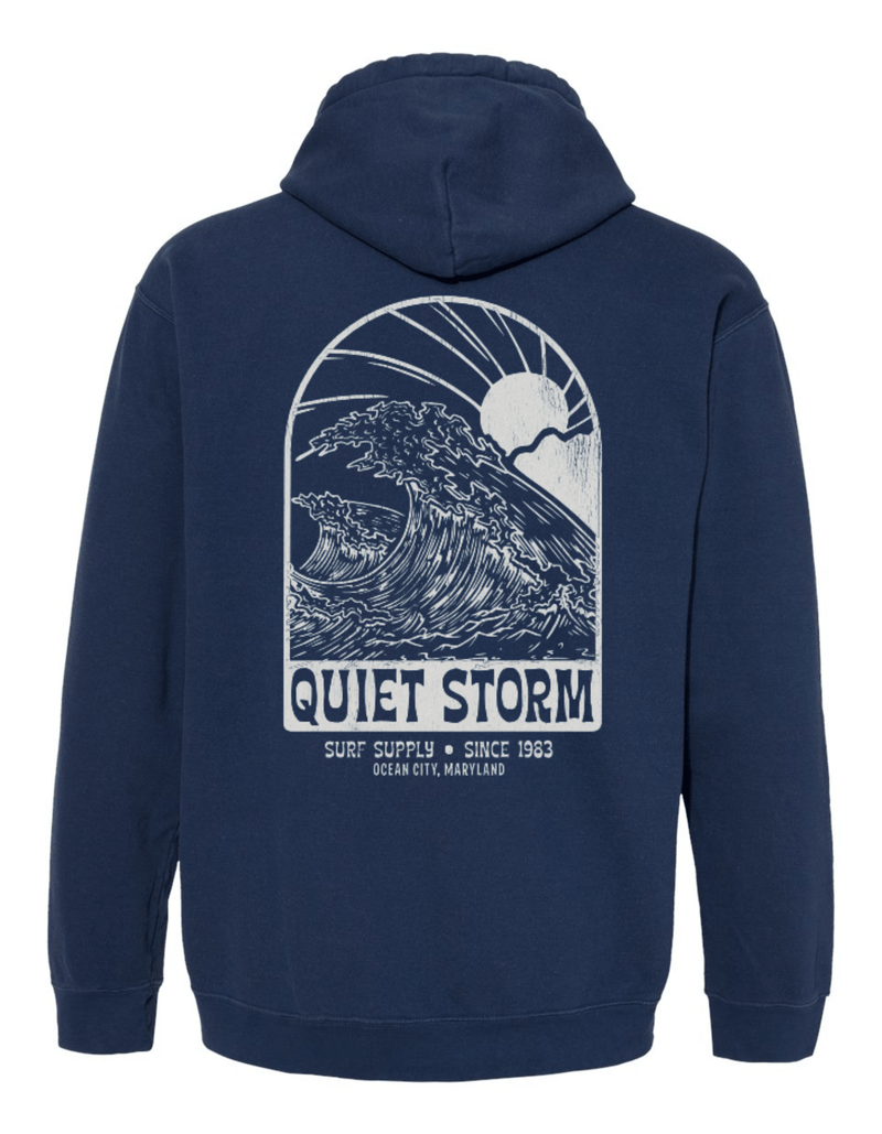 QSSS/GD Unisex CHINA BLUE / S Dark Tidal Wave Hoodie