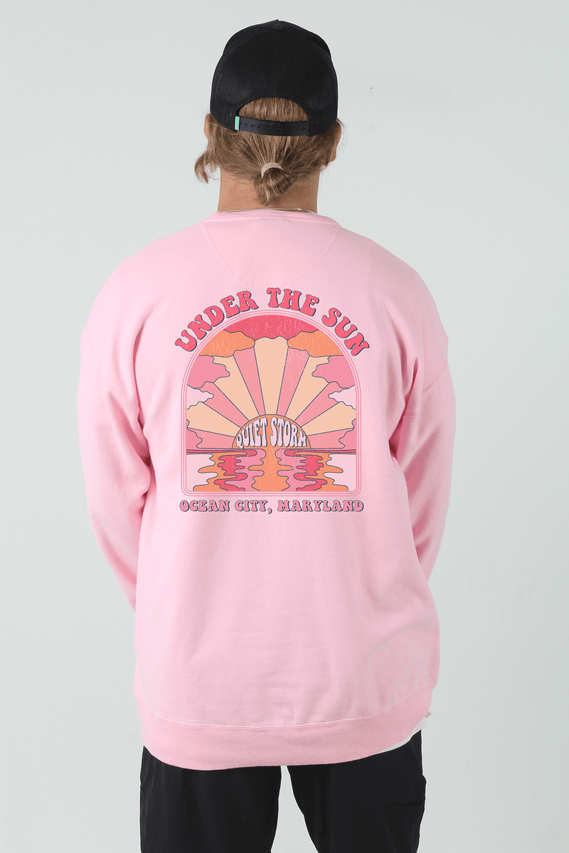 QSSS/GD Unisex COTTON CANDY / S Under the Sun Crew Fleece