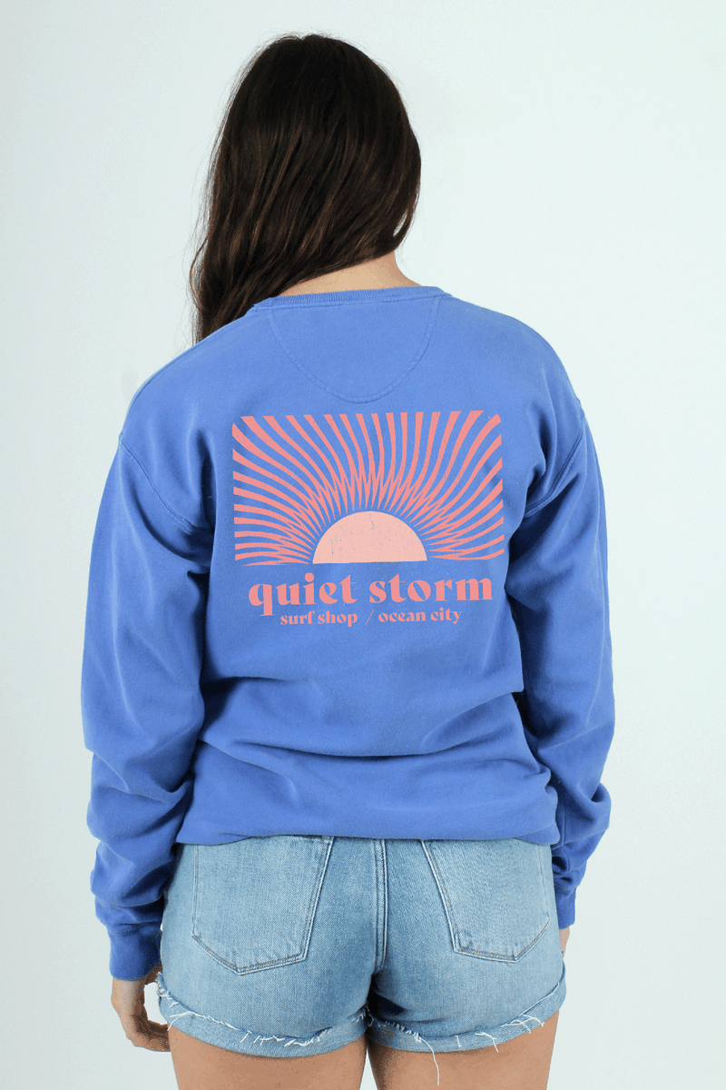 QSSS/GD Unisex DEEP FORTE BLUE / S Summer Sun Crew Sweatshirt