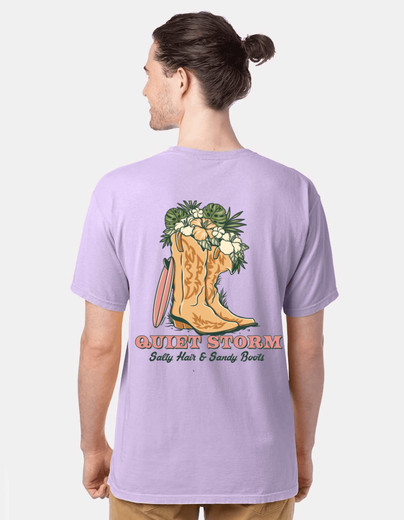 QSSS/GD Unisex FUTURE LAVENDER / S Western Boots Short Sleeve Tee