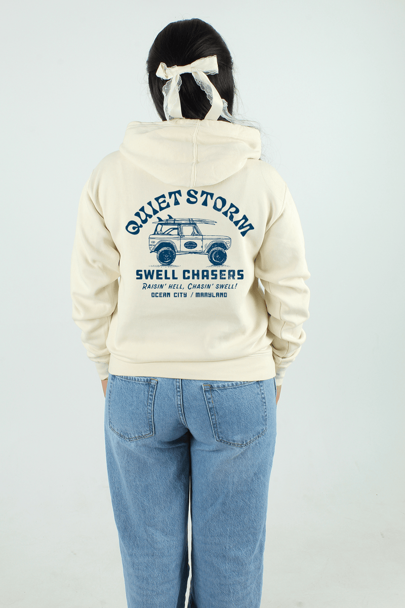 QSSS/GD Unisex IVORY / S Swell Chasers Pullover Hoodie