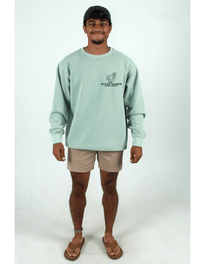 QSSS/GD Unisex Longhorn Skull Crew Fleece
