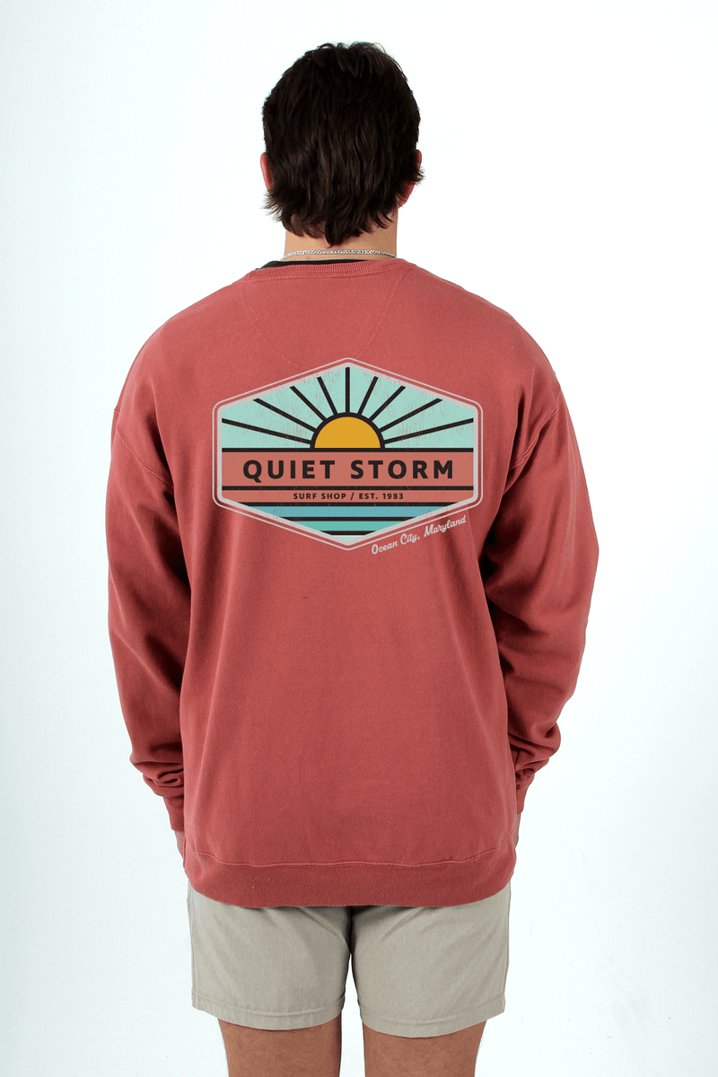 QSSS/GD Unisex NANTUCKET RED / S Sunray Badge Crew Fleece