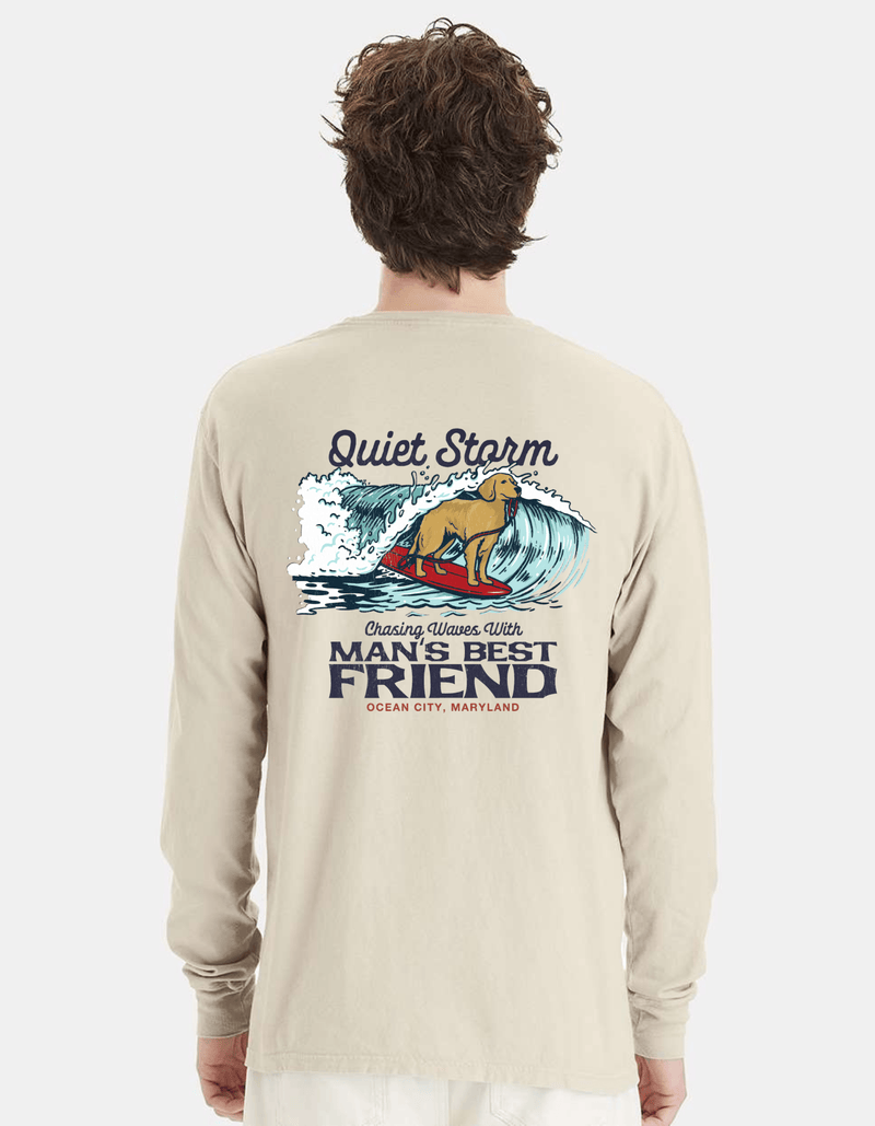 QSSS/GD Unisex PARCHMENT / S Chasing Waves Long Sleeve Tee