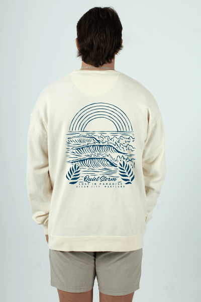 QSSS/GD Unisex PARCHMENT / S Lost in Paradise Crew Fleece