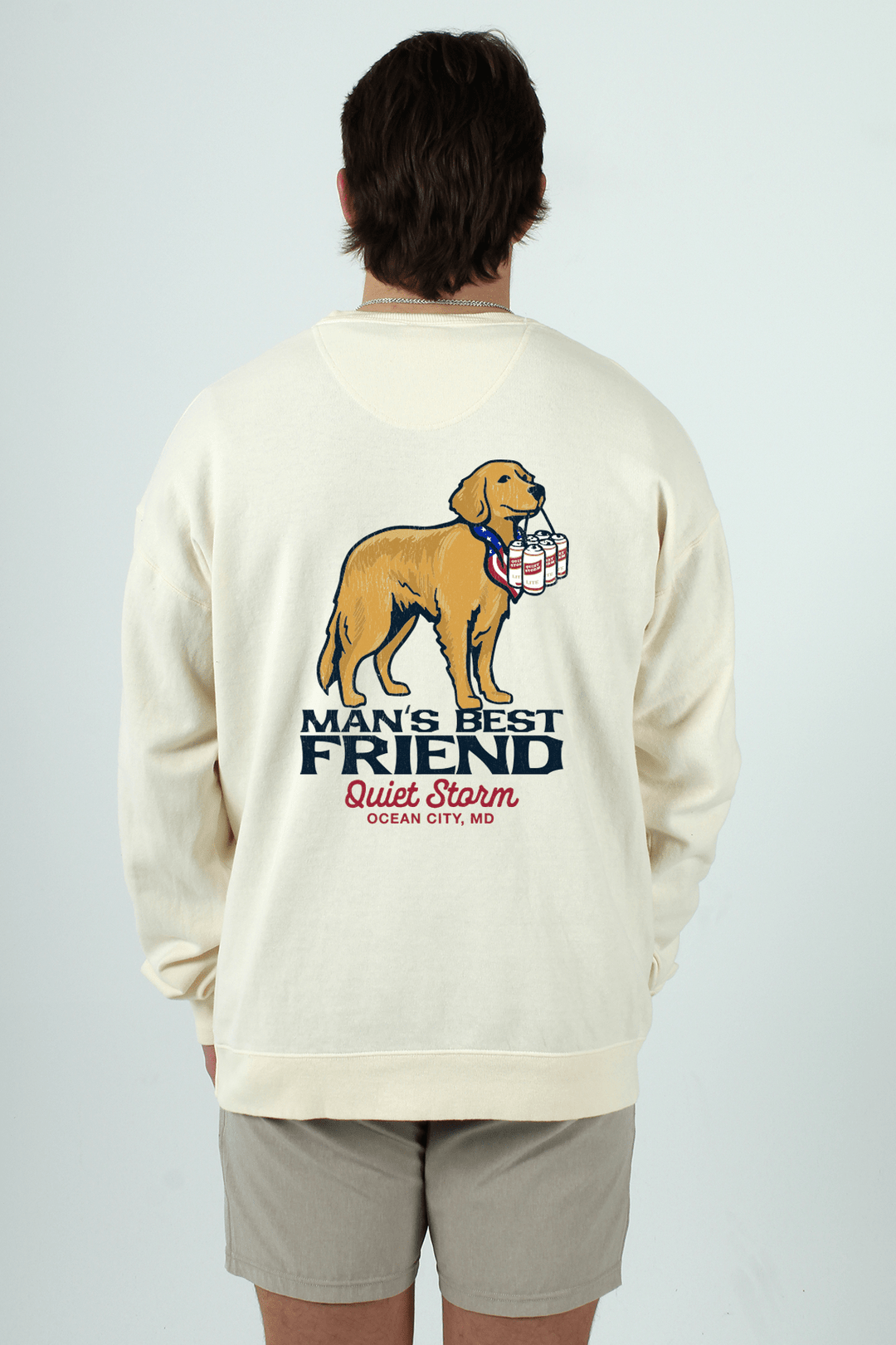 Man's Best Friend Crew Fleece – Quiet Storm Surf Shop