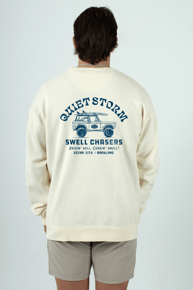 QSSS/GD Unisex PARCHMENT / S Swell Chaser Crewneck Fleece