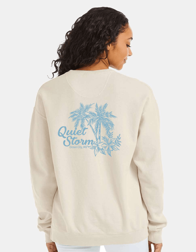 QSSS/GD Unisex PARCHMENT / S Tropical Soul Crew Fleece