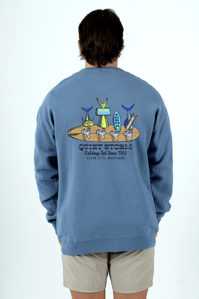 QSSS/GD Unisex SALTWATER / S Fish Tales Crew Fleece