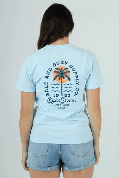 QSSS/GD Unisex SOOTHING BLUE / S Arched Palm Short Sleeve Tee