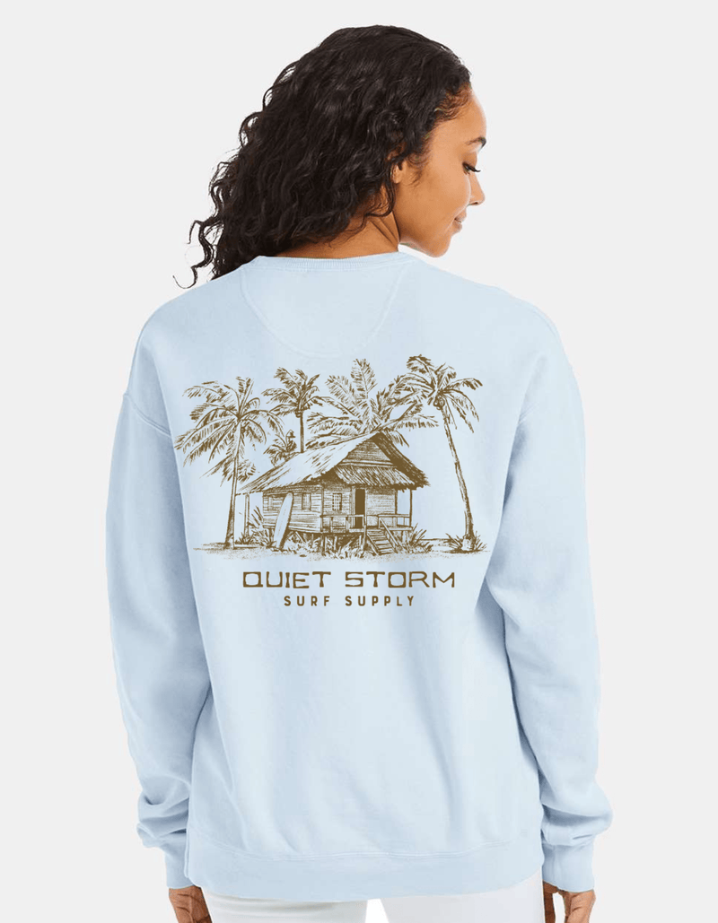 QSSS/GD Unisex SOOTHING BLUE / S Hula Hut Crew Fleece