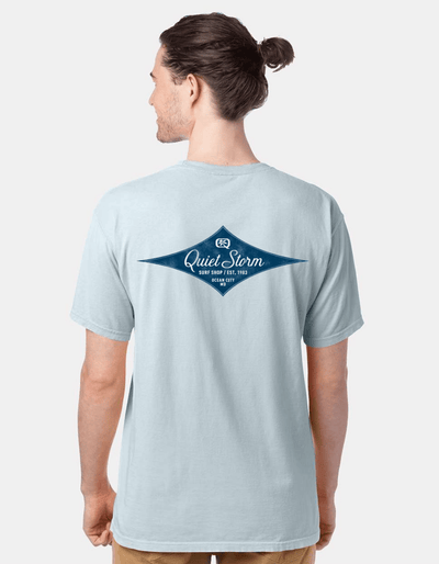 QSSS/GD Unisex SOOTHING BLUE / S Retro Diamond Short Sleeve Tee